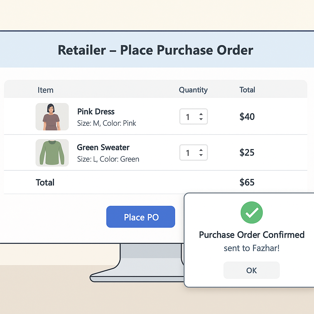 Fazhar web orders